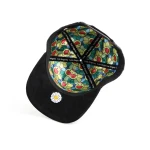 casquette baseball 5 panneaux en coton avec Flat Embroidery et Rhinestone - View 11