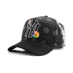 casquette baseball 5 panneaux en coton avec Flat Embroidery et Rhinestone - View 1