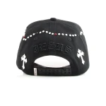 topi baseball 5 panel berbahan katun dengan Flat Embroidery dan Rhinestone - View 8