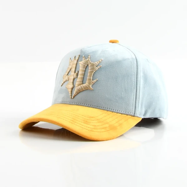 街头风5片棒球帽3d绣硅胶印定制款 - Premium OEM headwear detail
