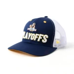 casquette trucker 6 panneaux en classique minimaliste avec plaque metallique et broderie 3D - View 1
