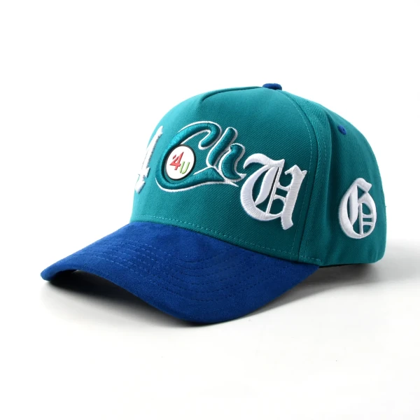 5片棒球帽高週波3d绣訂製款 - Premium OEM headwear detail