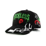 Streetwear 5-Panel Baseball Cap with 3D Embroidery - View 1