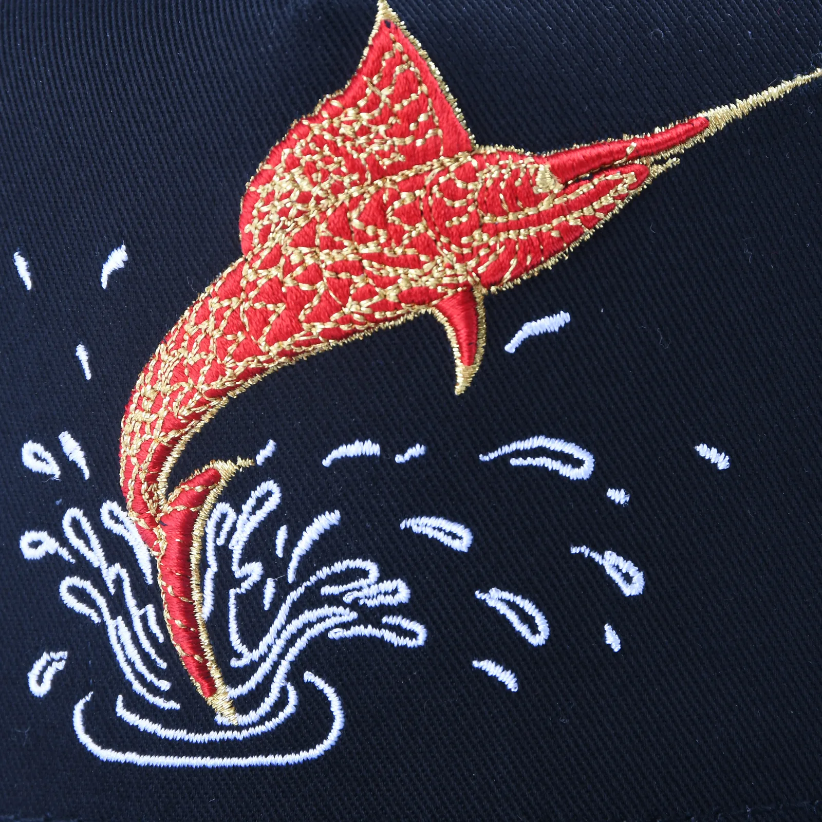 면 5패널 베이스볼 캡 Flat Embroidery / 직조 패치 디테일