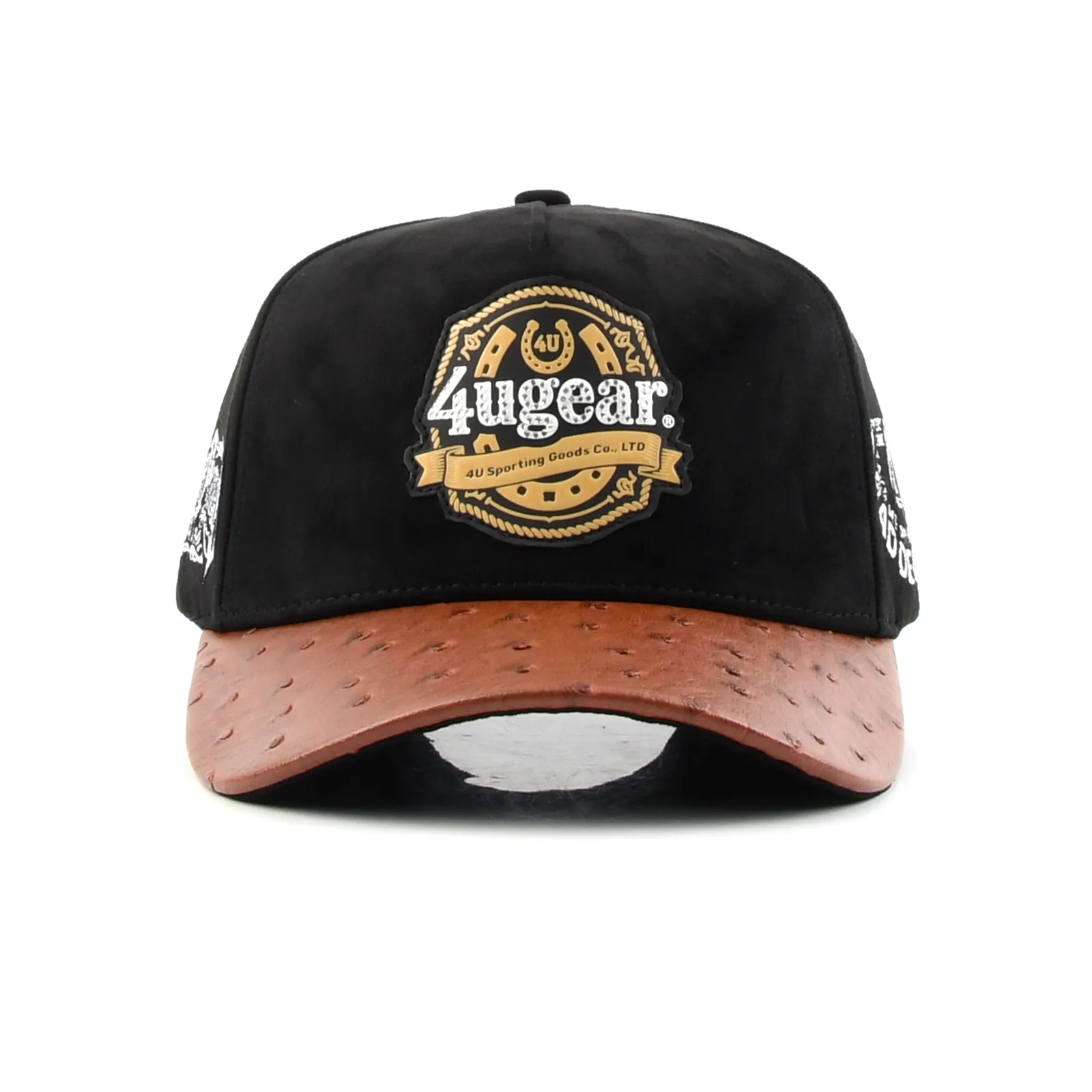 Streetwear 5-Panel Baseball Cap with Flat Embroidery and Rhinestone