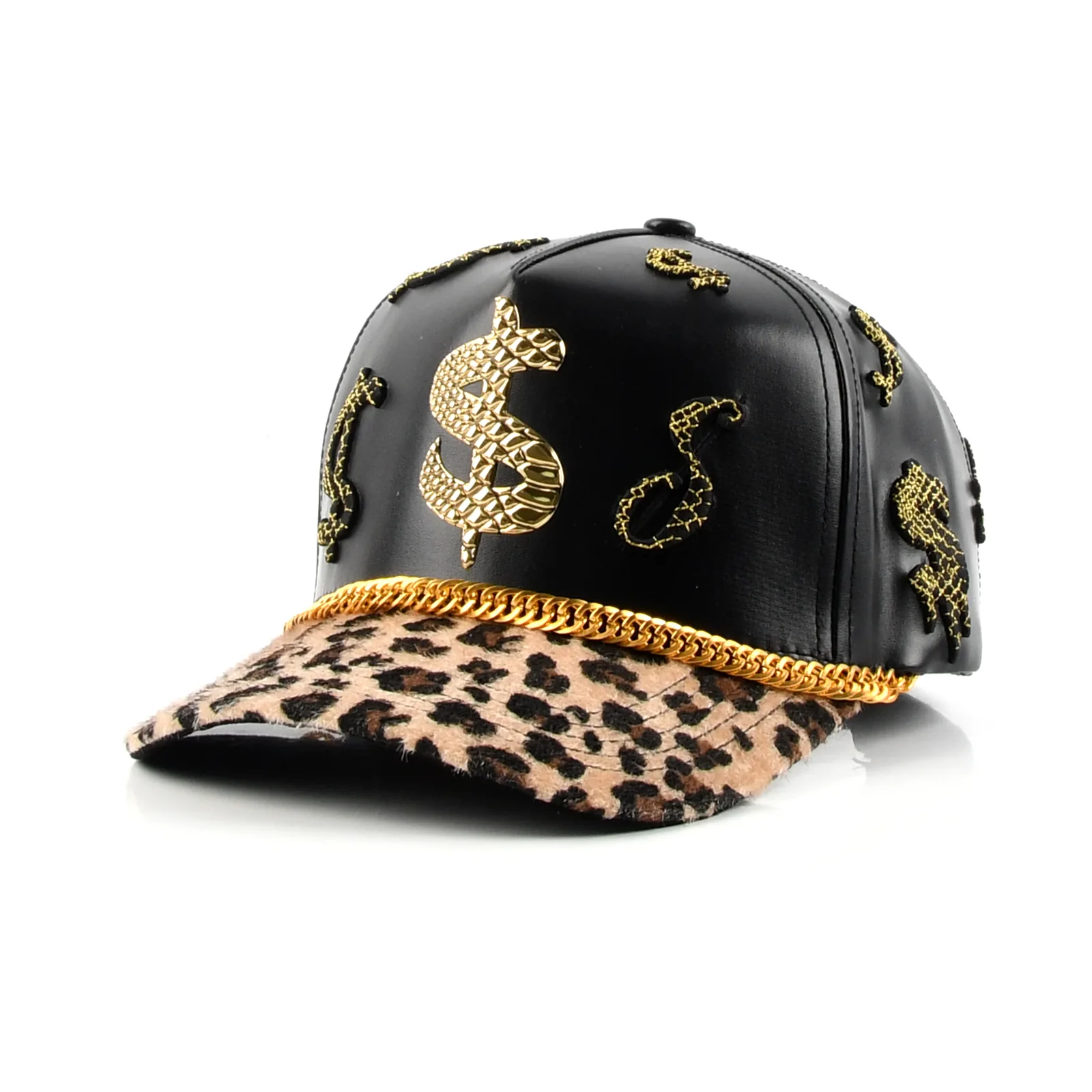 Streetwear 5-Panel Baseball Cap with Flat Embroidery and 3D Embroidery