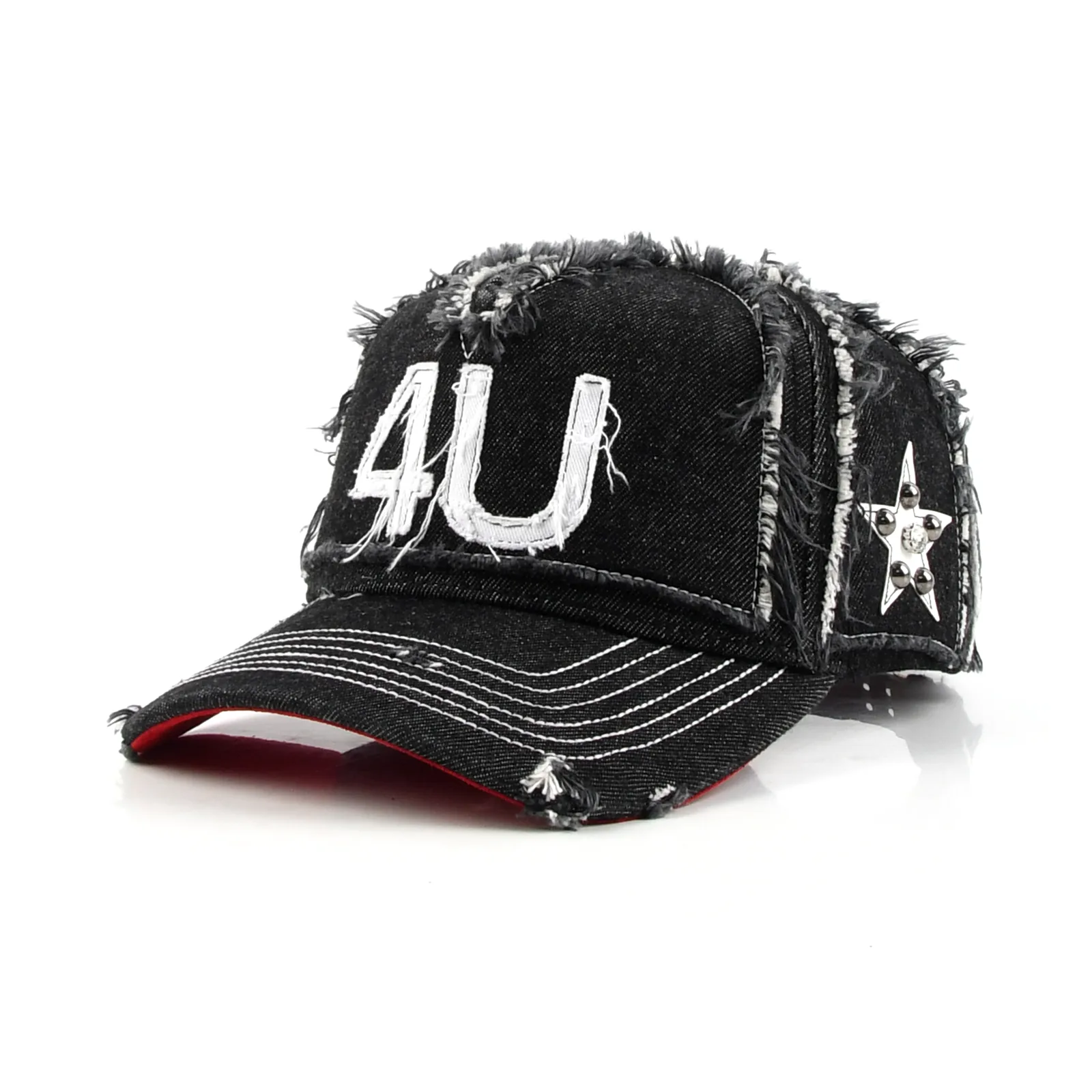Streetwear 5-Panel Baseball Cap with 3D Embroidery and Applique Embroidery