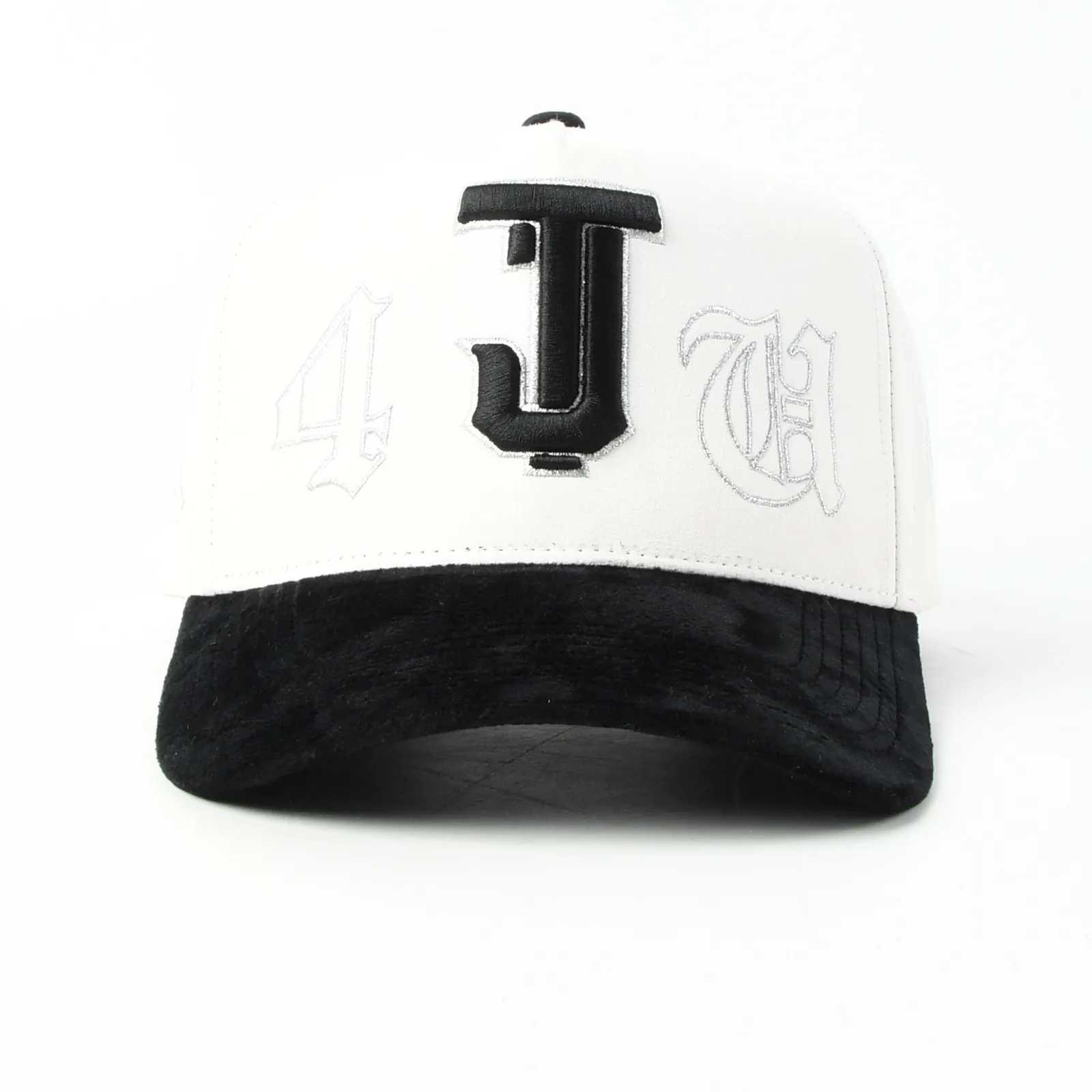 Streetwear 5-Panel Baseball Cap with Flat Embroidery and 3D Embroidery