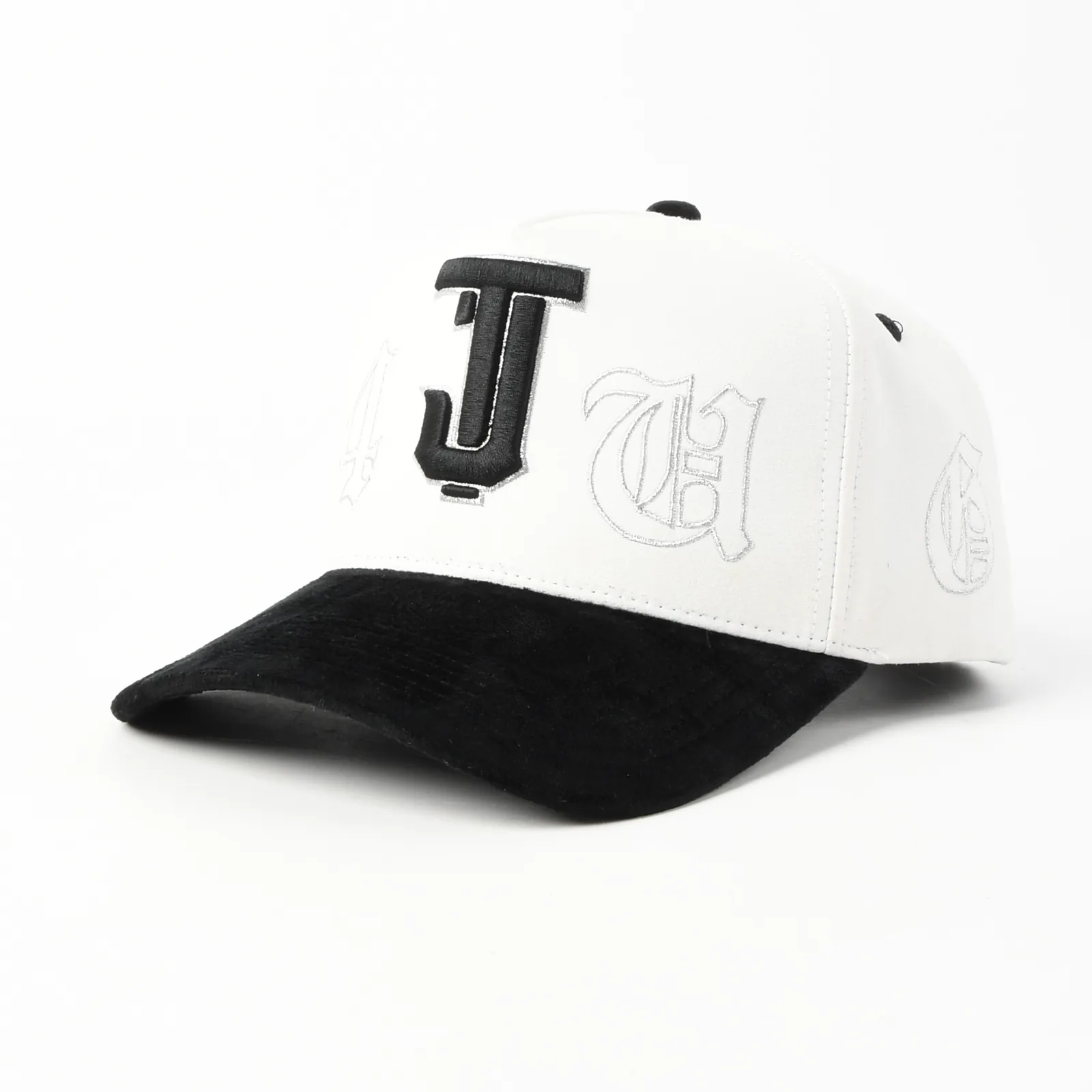 Streetwear 5-Panel Baseball Cap with Flat Embroidery and 3D Embroidery