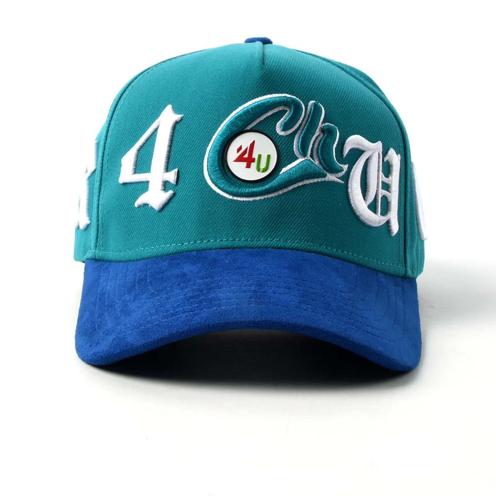 Streetwear 5-Panel Baseball Cap with Flat Embroidery and 3D Embroidery