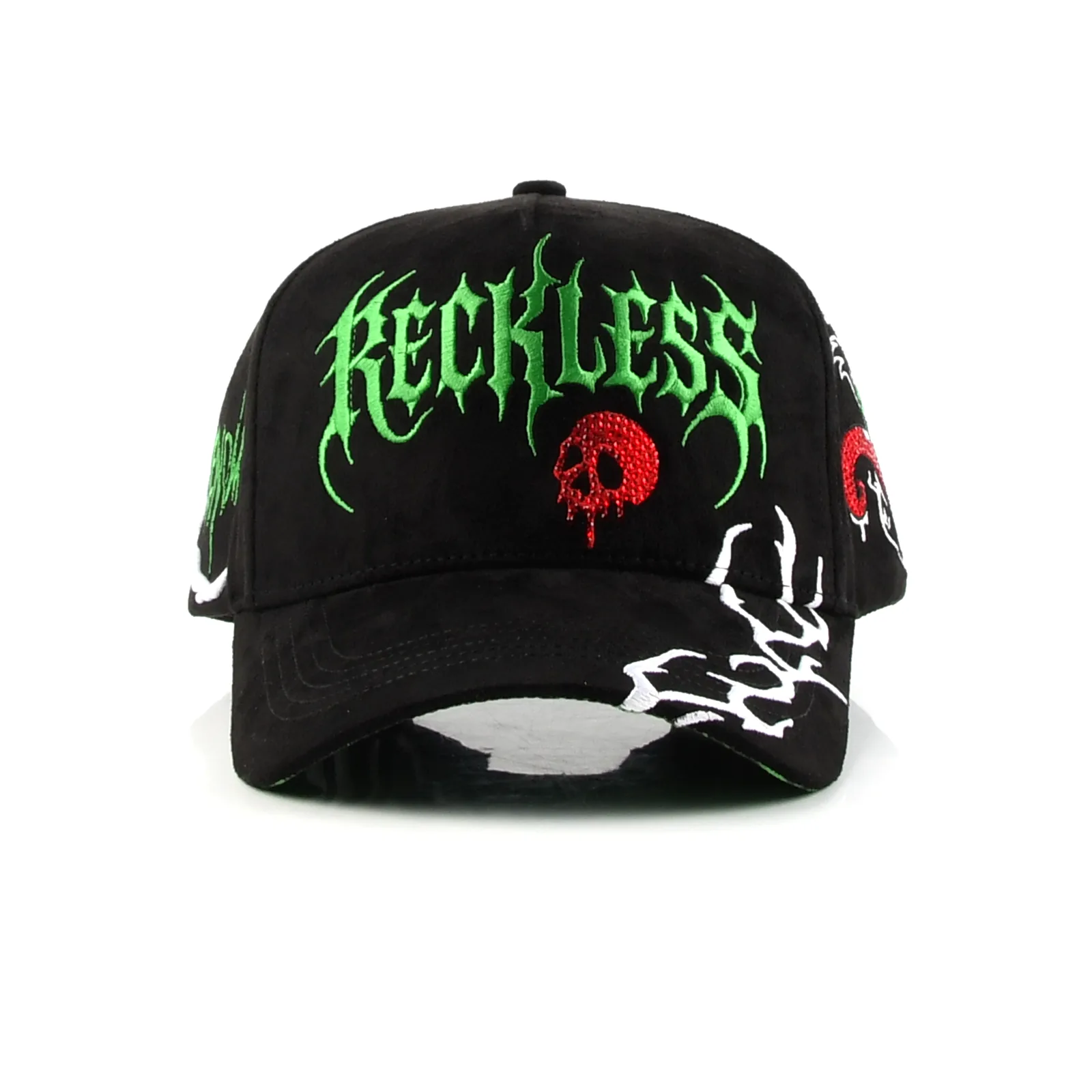Streetwear 5-Panel Baseball Cap with 3D Embroidery