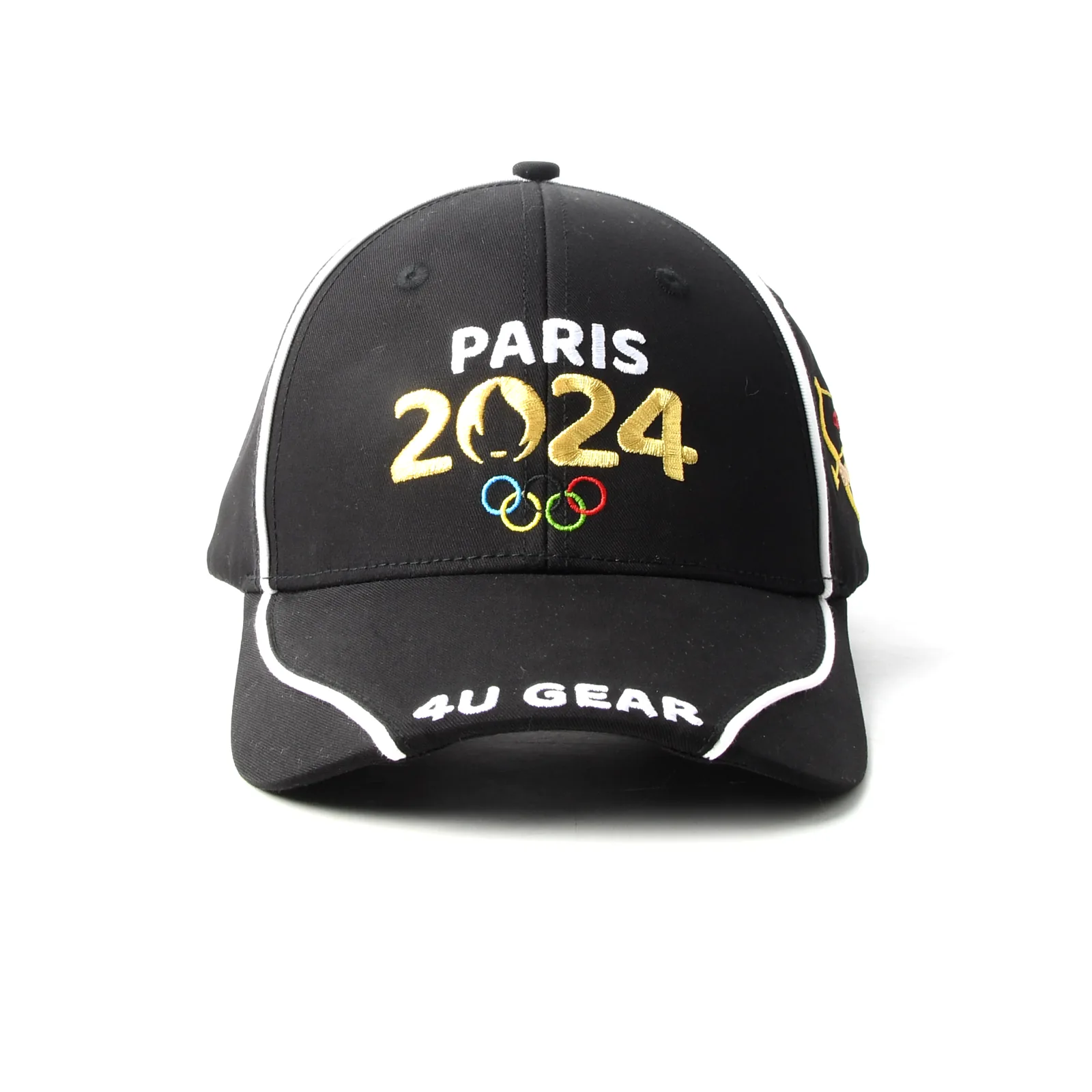 6-Panel Baseball Cap with Flat Embroidery