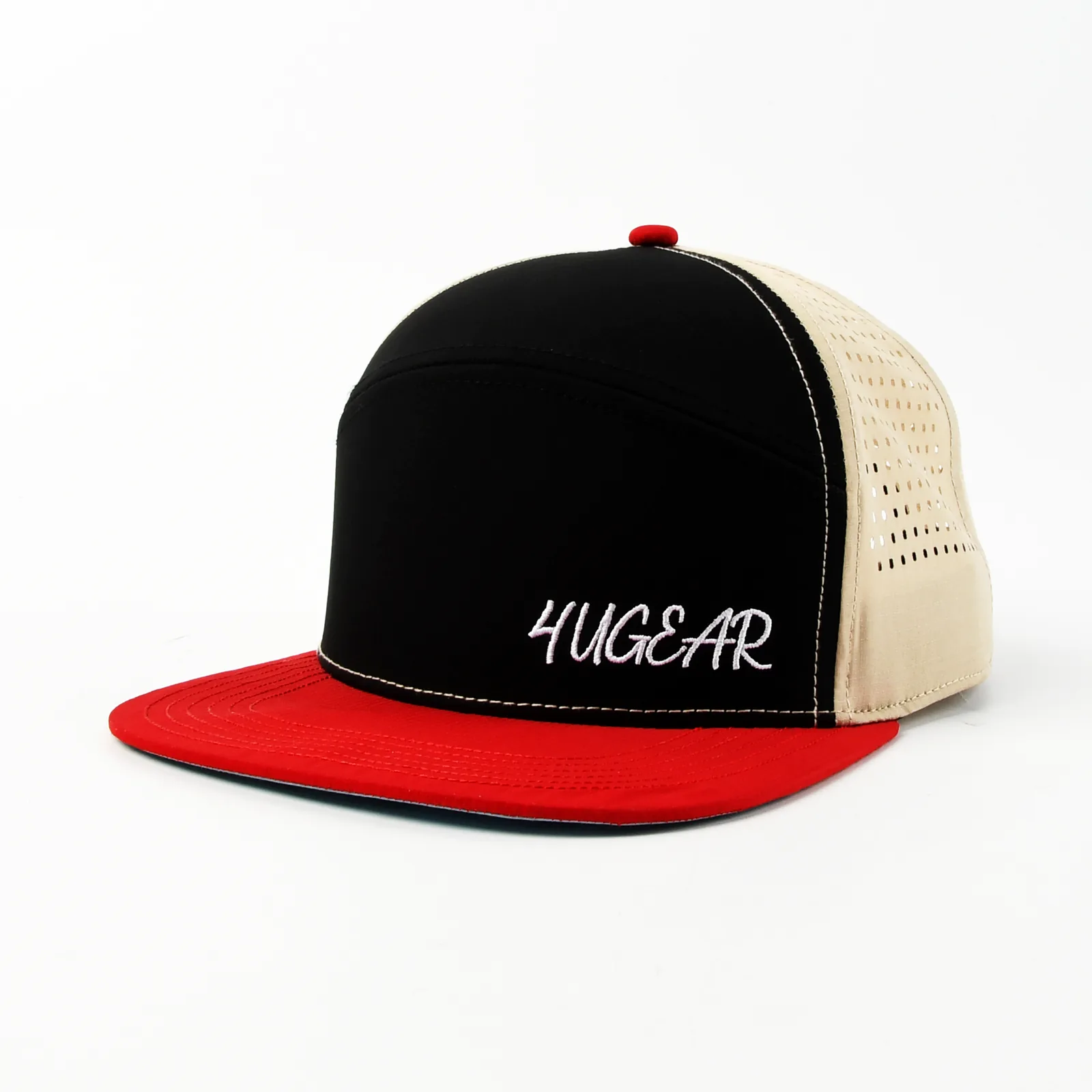 Custom Cap with Flat Embroidery and Rubber Patch